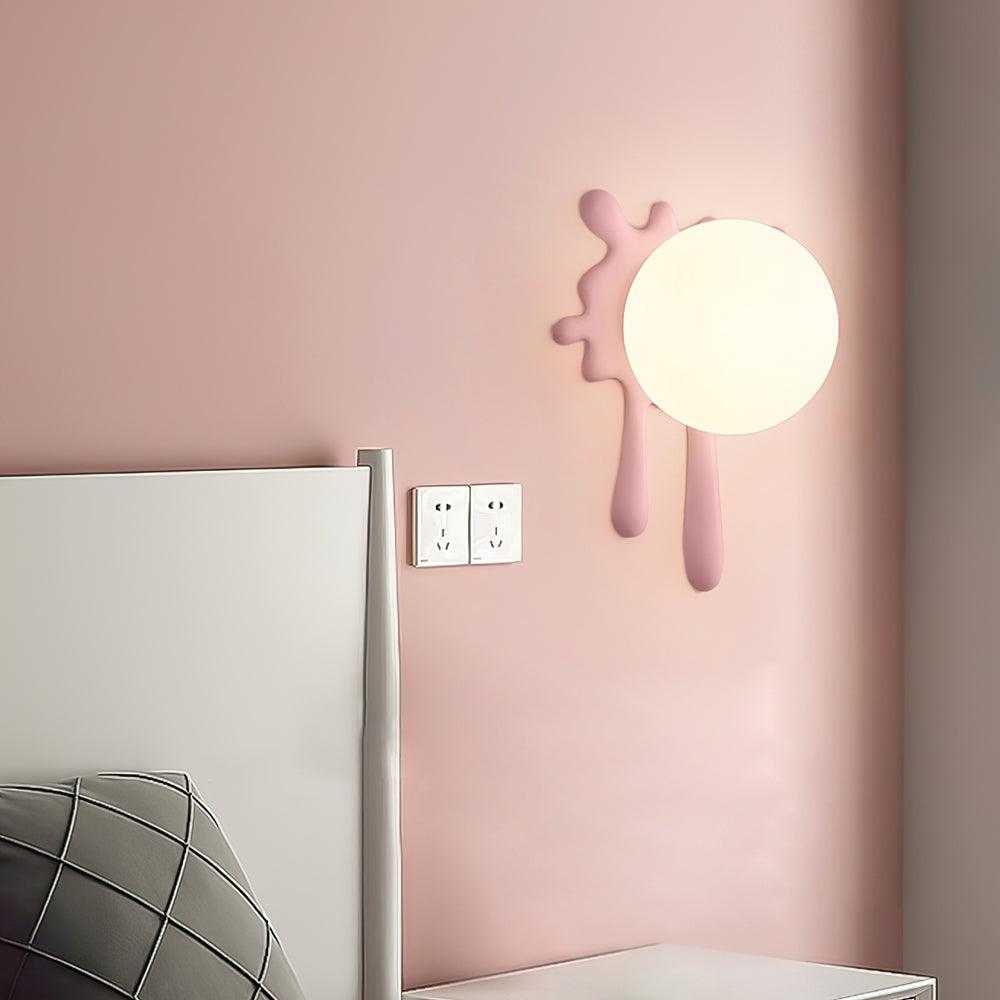 Wall Lamp Abstract Resin Splash Globe