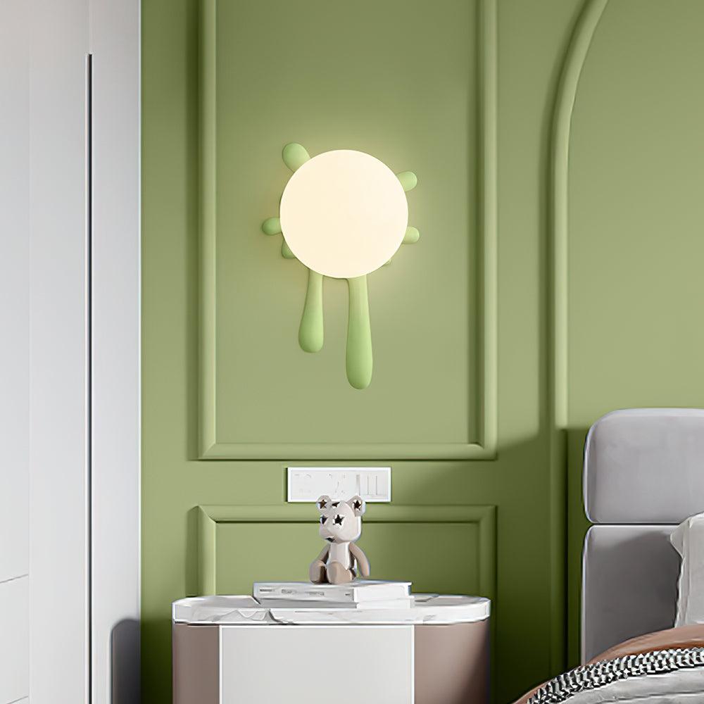 Wall Lamp Abstract Resin Splash Globe
