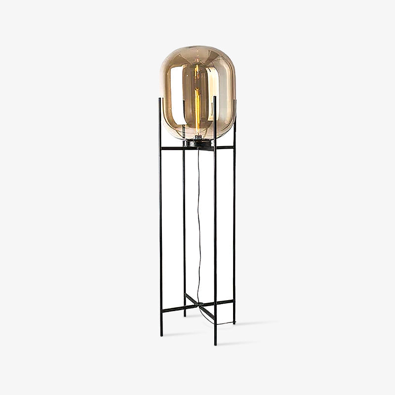 Fioris Glass Industrial Floor lamp-Neutral Decor
