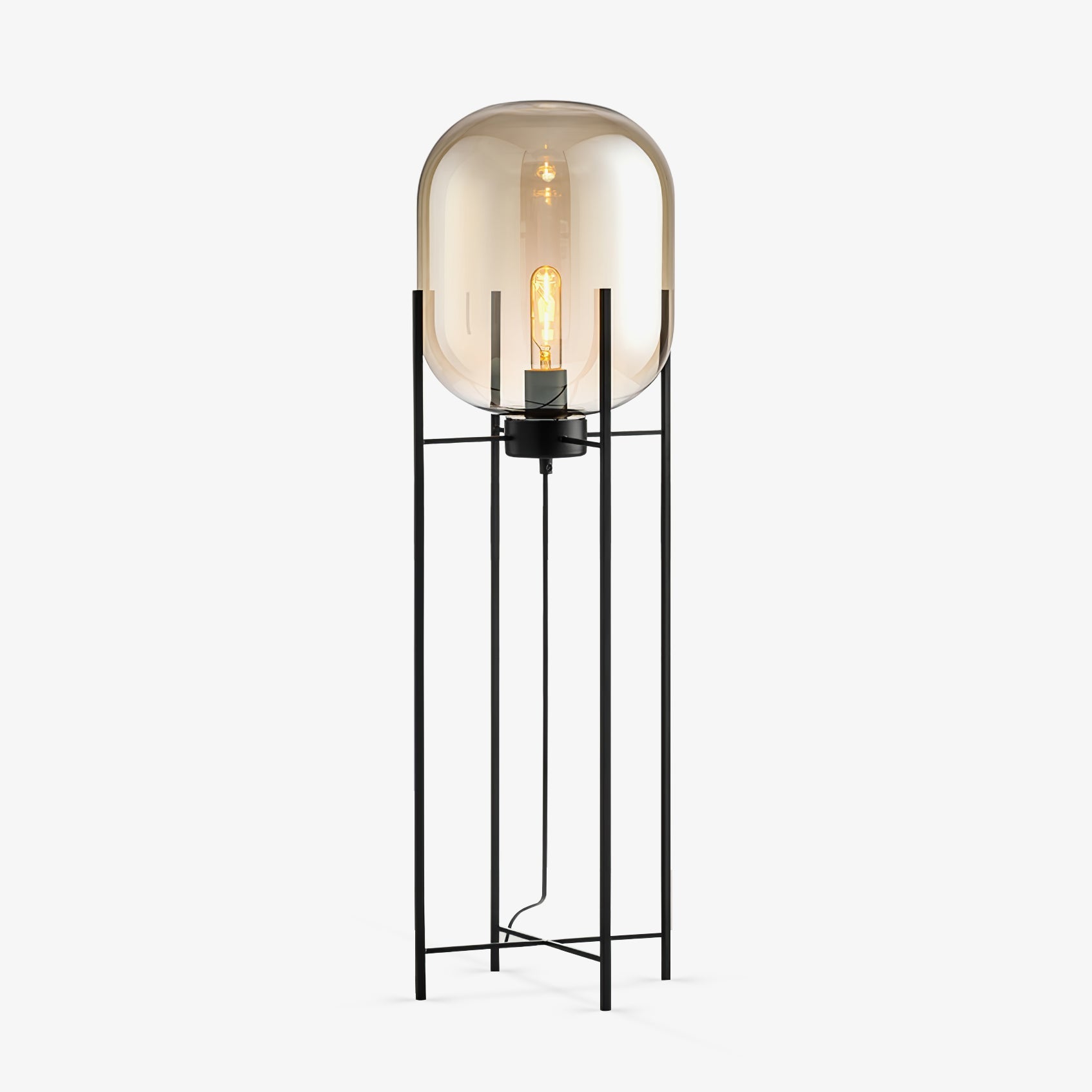 Fioris Glass Industrial Floor lamp-Neutral Decor