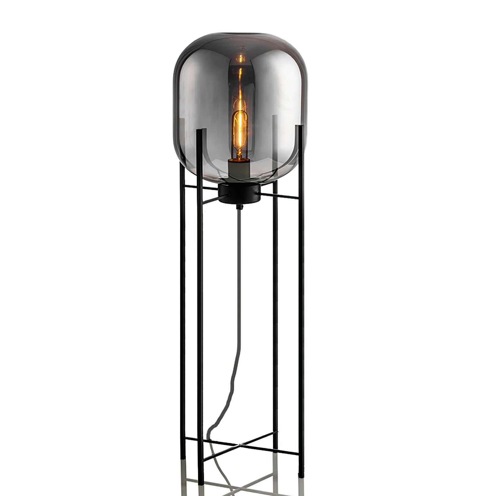 Fioris Glass Industrial Floor lamp-Neutral Decor