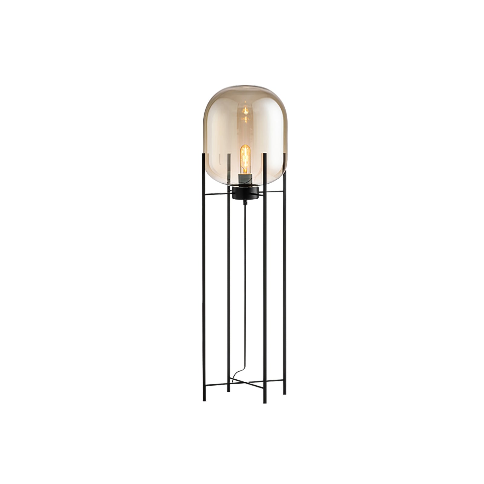 Fioris Glass Industrial Floor lamp-Neutral Decor
