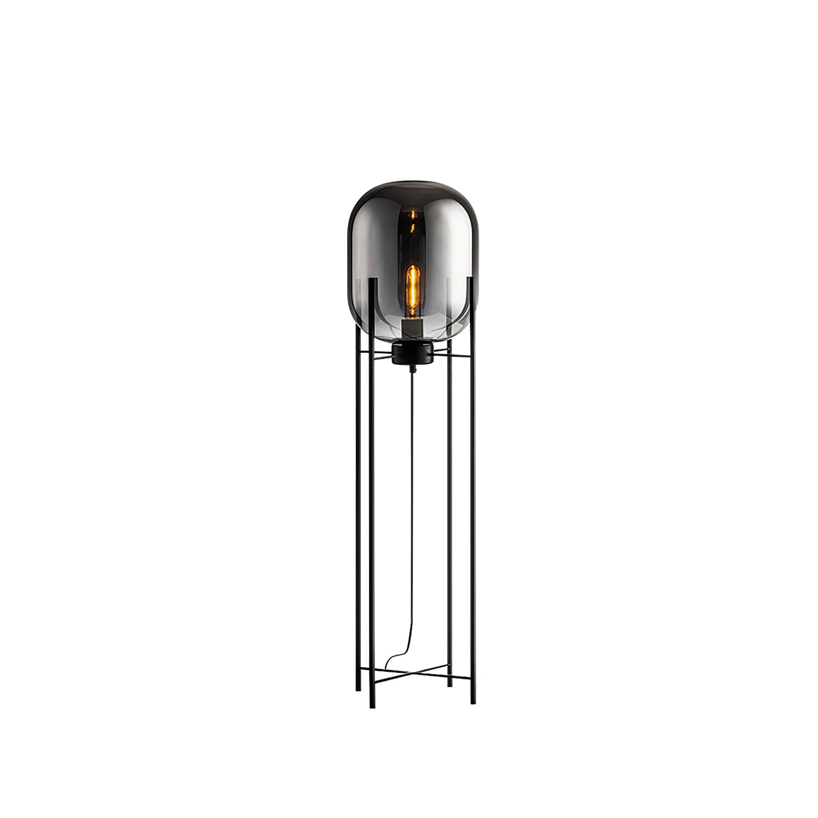 Fioris Glass Industrial Floor lamp-Neutral Decor
