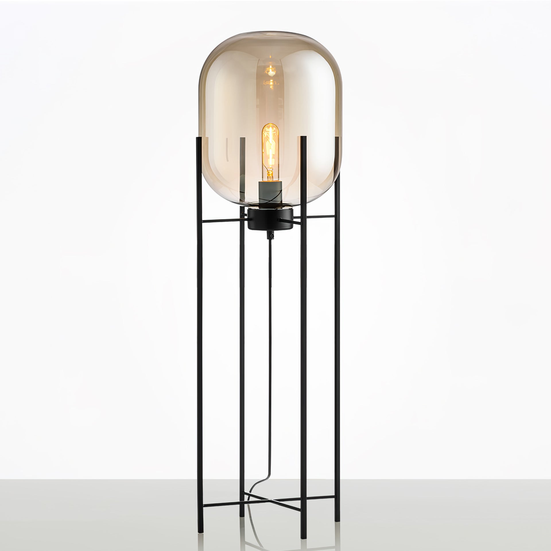Fioris Glass Industrial Floor lamp-Neutral Decor
