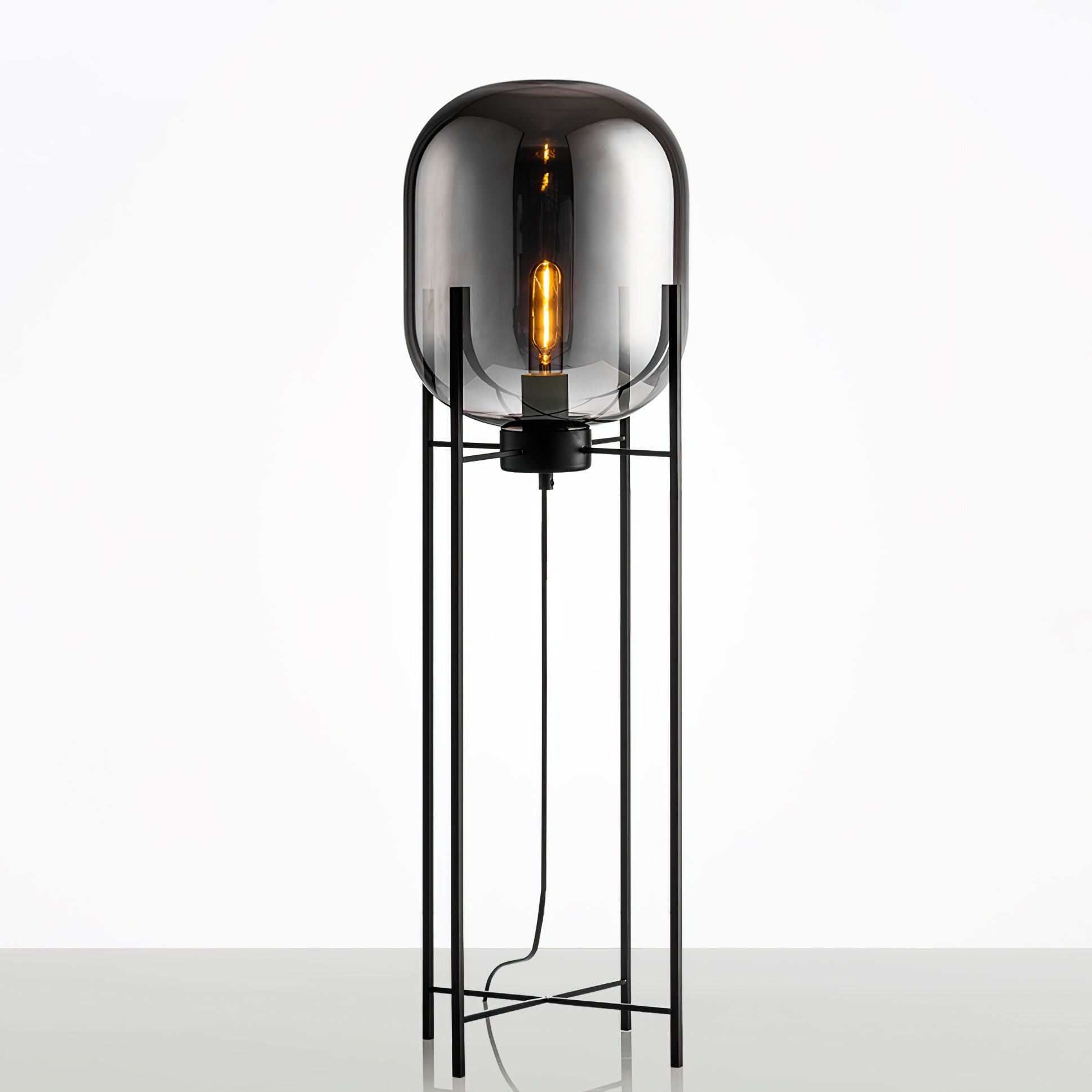 Fioris Glass Industrial Floor lamp-Neutral Decor