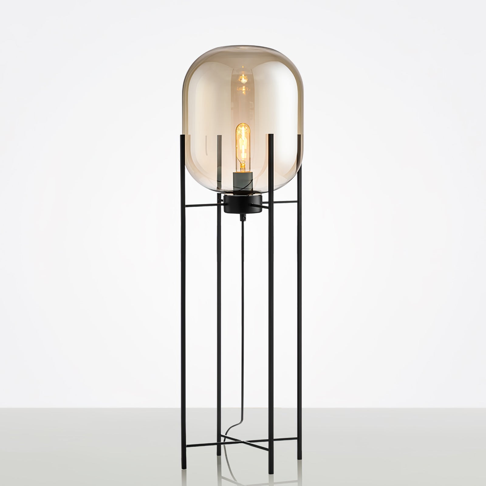 Fioris Glass Industrial Floor lamp-Neutral Decor