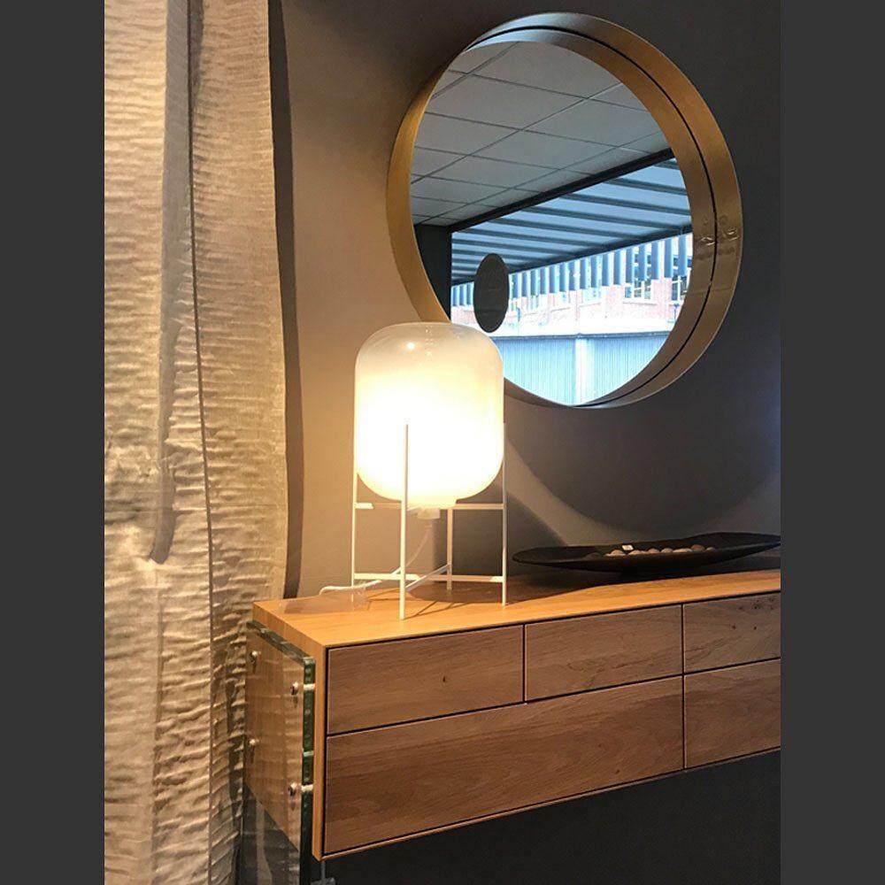 Gareth Glass Industrial Table Lamp-Neutral Decor