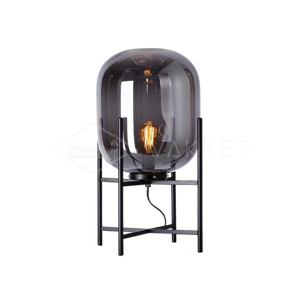 Gareth Glass Industrial Table Lamp-Neutral Decor