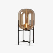 Gareth Glass Industrial Table Lamp-Neutral Decor