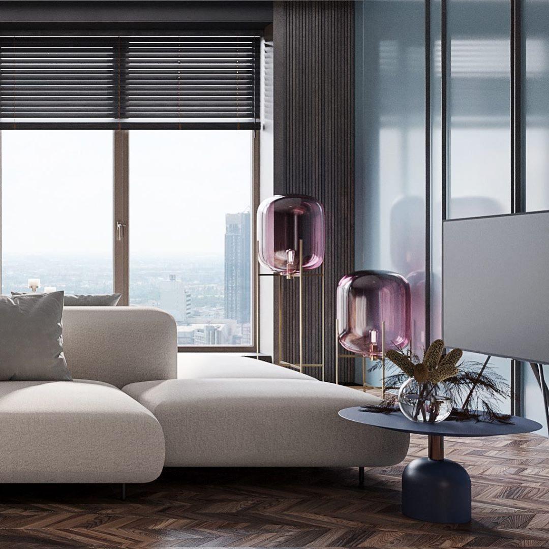 Fioris Glass Industrial Floor lamp-Neutral Decor
