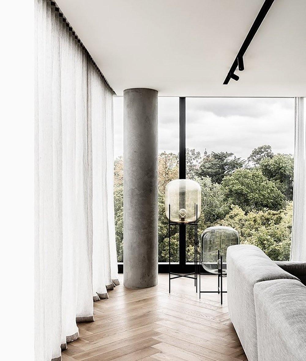 Fioris Glass Industrial Floor lamp-Neutral Decor