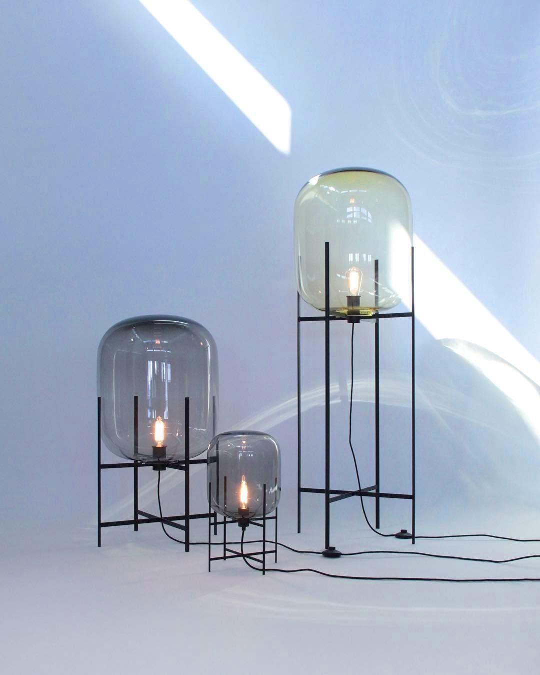 Fioris Glass Industrial Floor lamp-Neutral Decor