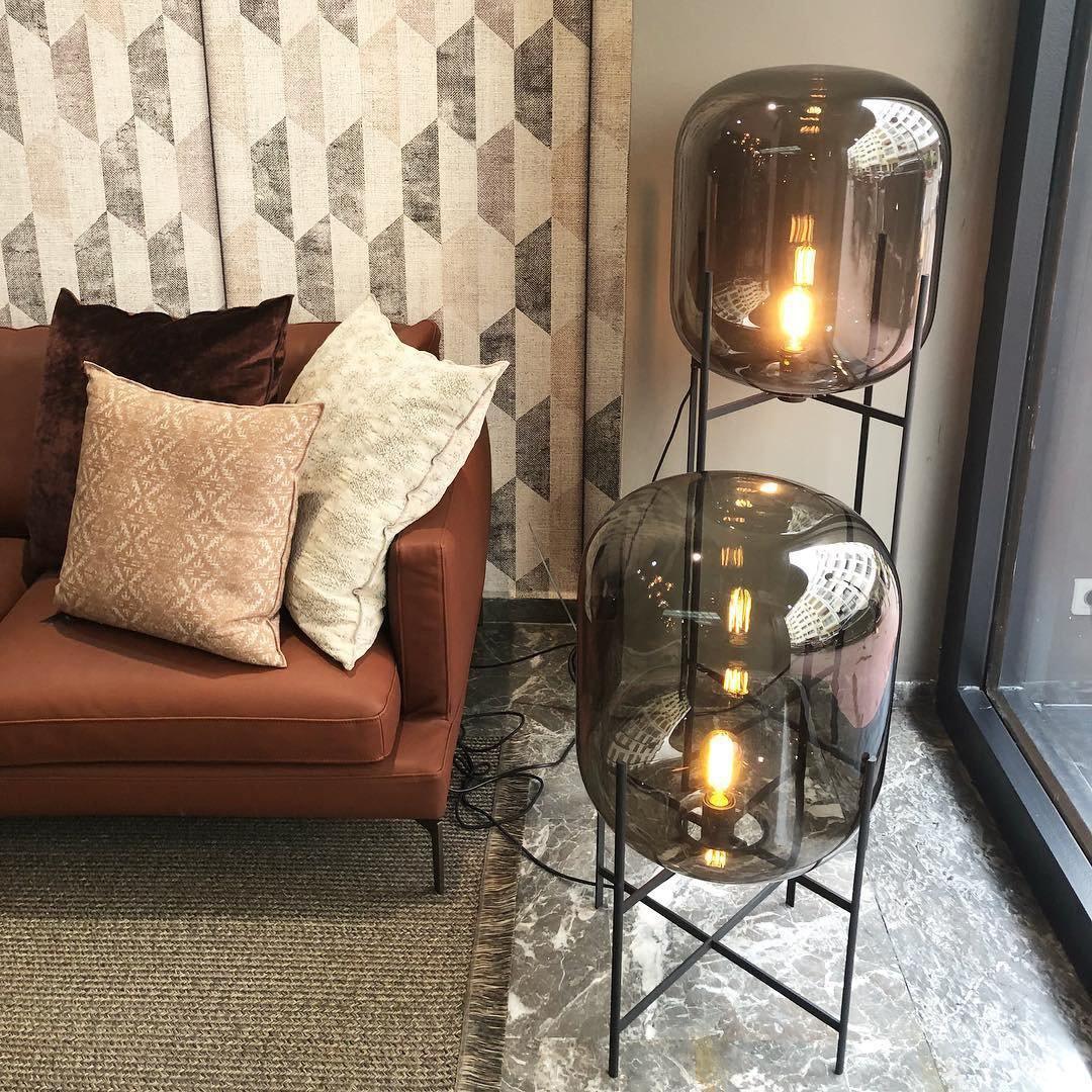 Fioris Glass Industrial Floor lamp-Neutral Decor