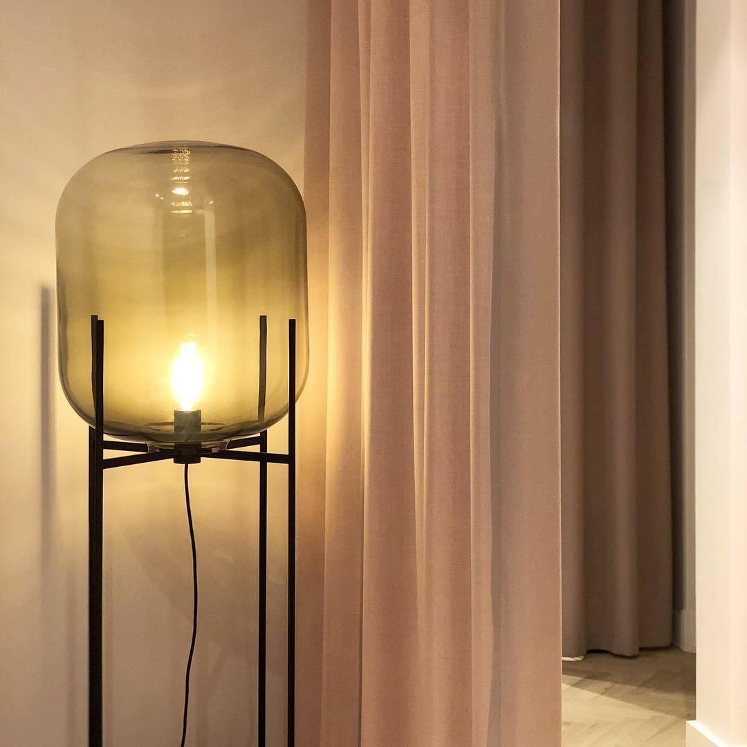 Fioris Glass Industrial Floor lamp-Neutral Decor