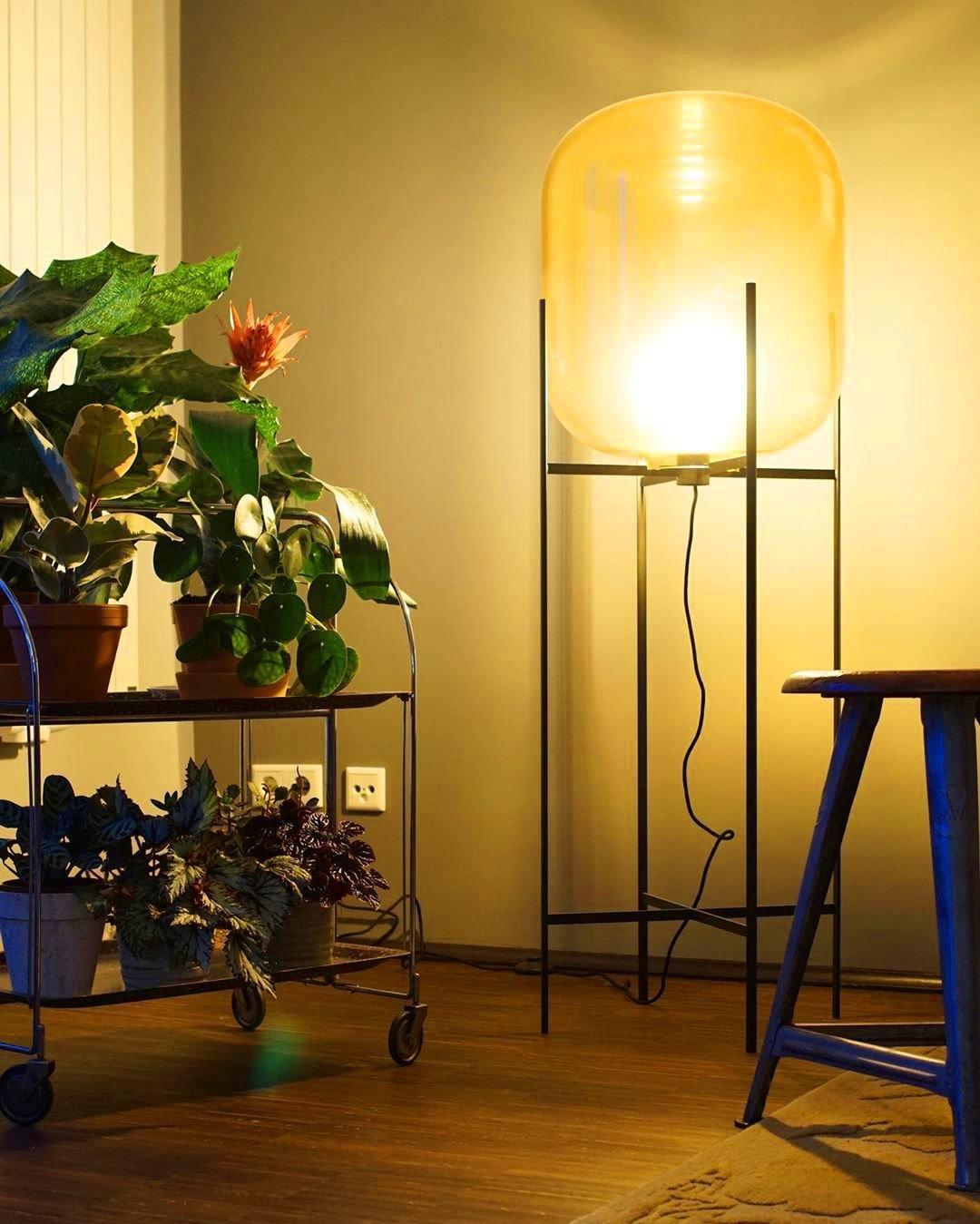 Fioris Glass Industrial Floor lamp-Neutral Decor