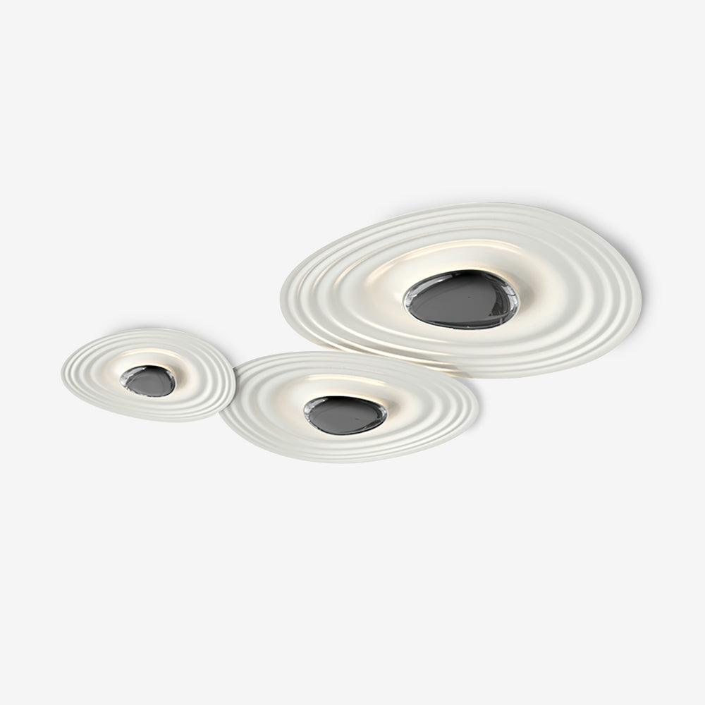 Idra Ceiling Lamp Ripple Ring Modern Sculptural-Neutral Decor