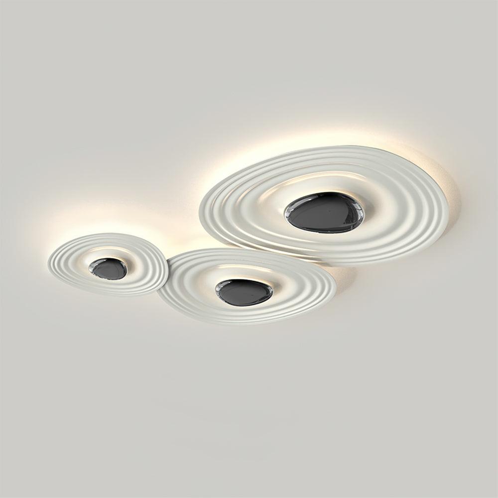 Idra Ceiling Lamp Ripple Ring Modern Sculptural-Neutral Decor