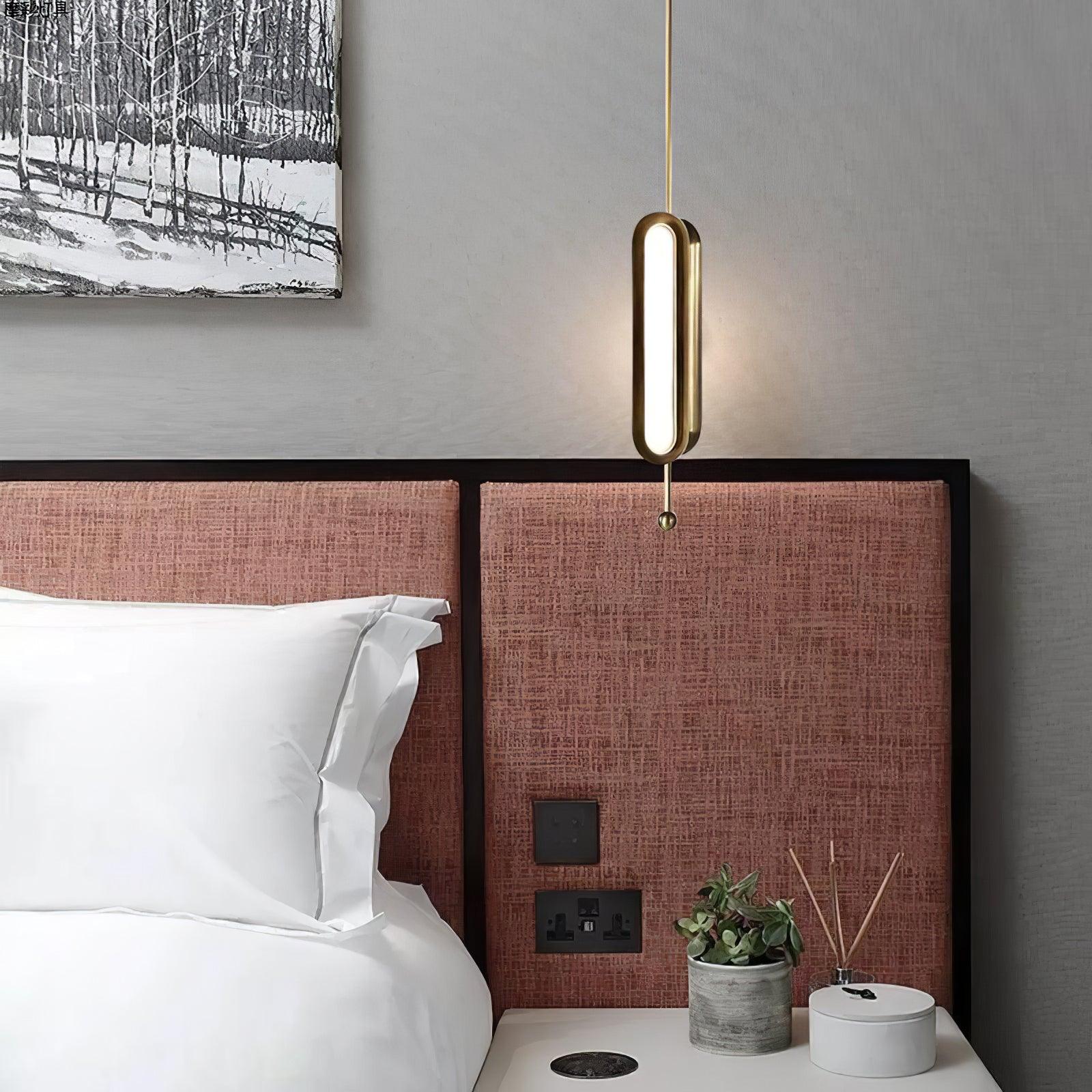 Lyvinaris Geometric Brass Linear Pendant Light-Neutral Decor