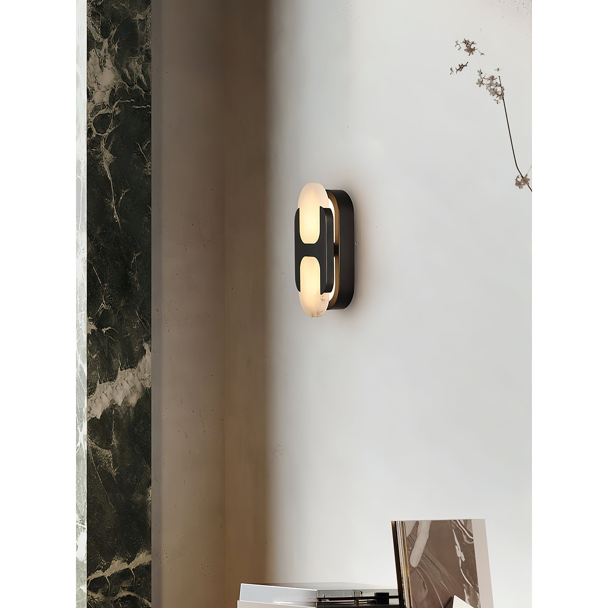 Lylaearis Alabaster Wall Lamp-Neutral Decor