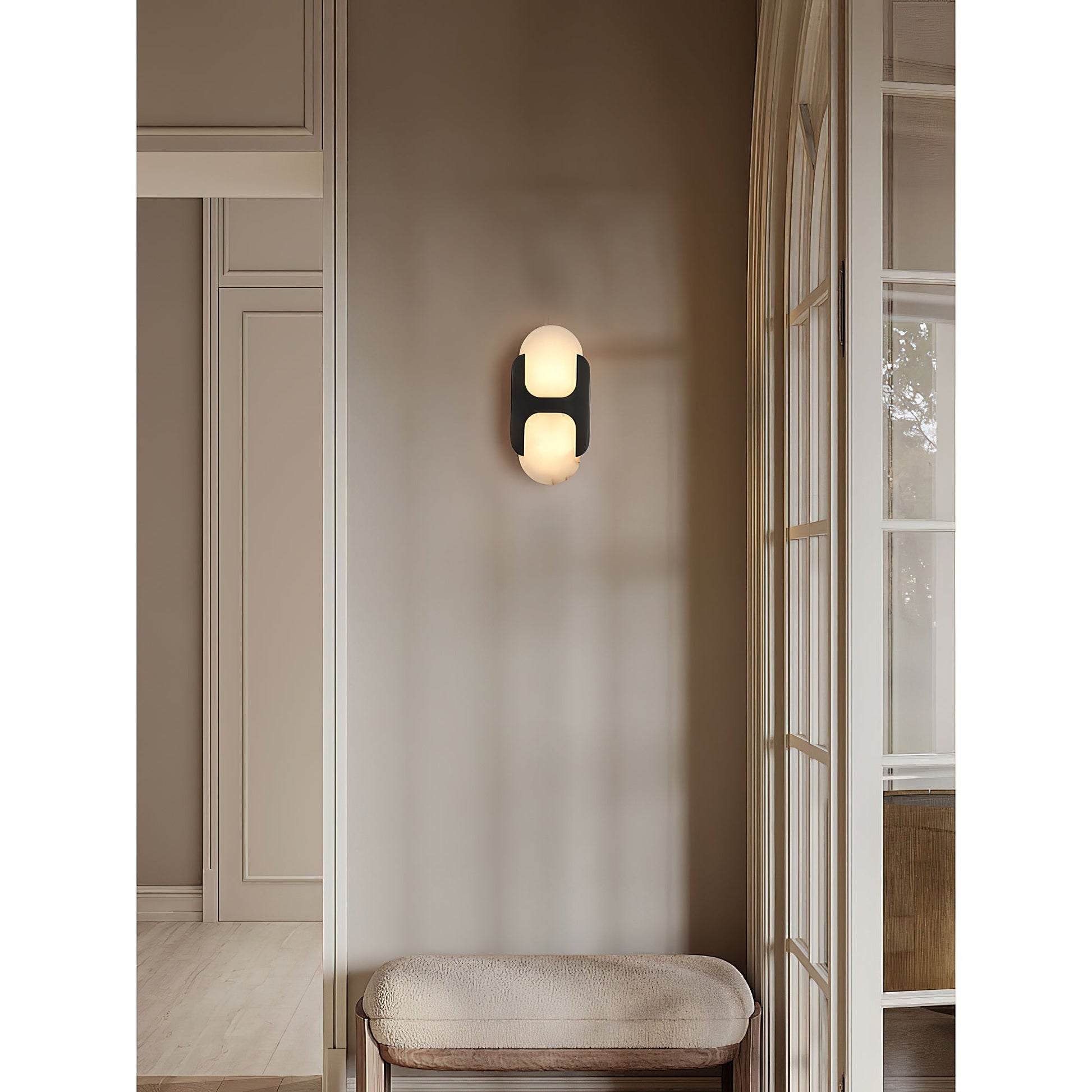 Lylaearis Alabaster Wall Lamp-Neutral Decor