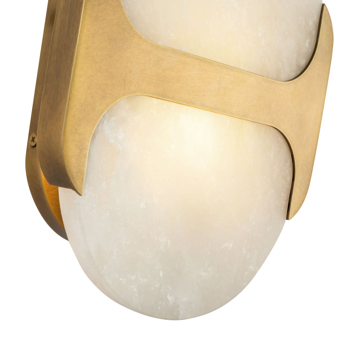 Ulthaora Double Globe Alabaster Wall Ligh-Neutral Decor