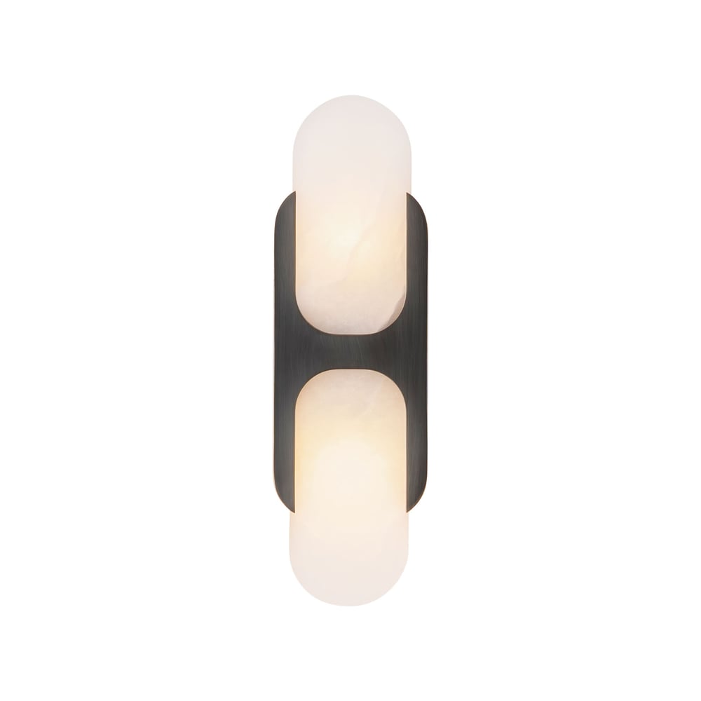 Ulthaora Double Globe Alabaster Wall Ligh-Neutral Decor