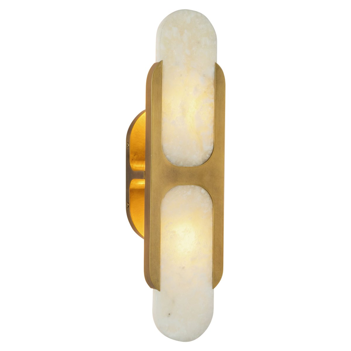 Ulthaora Double Globe Alabaster Wall Ligh-Neutral Decor