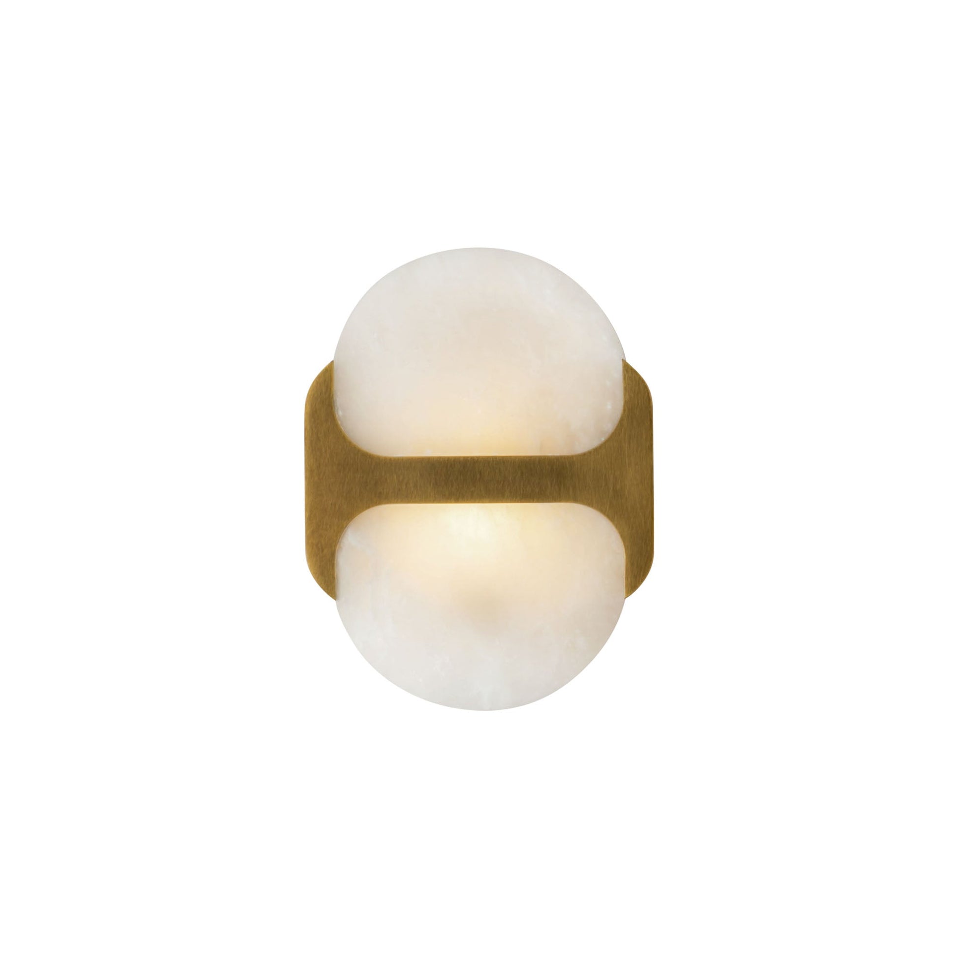Ulthaora Double Globe Alabaster Wall Ligh-Neutral Decor