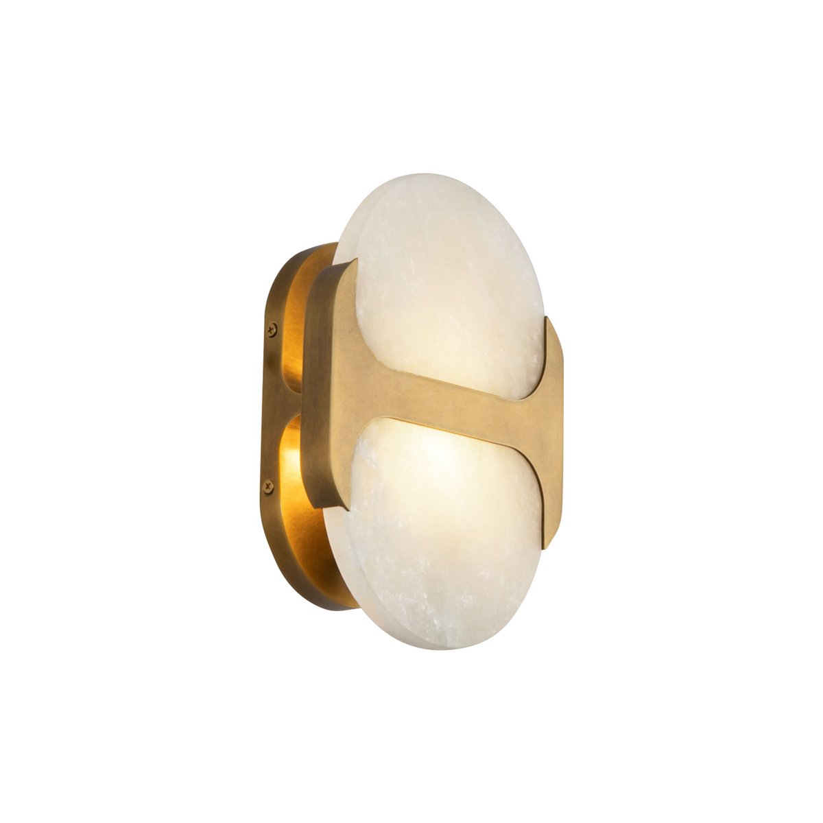 Ulthaora Double Globe Alabaster Wall Ligh-Neutral Decor