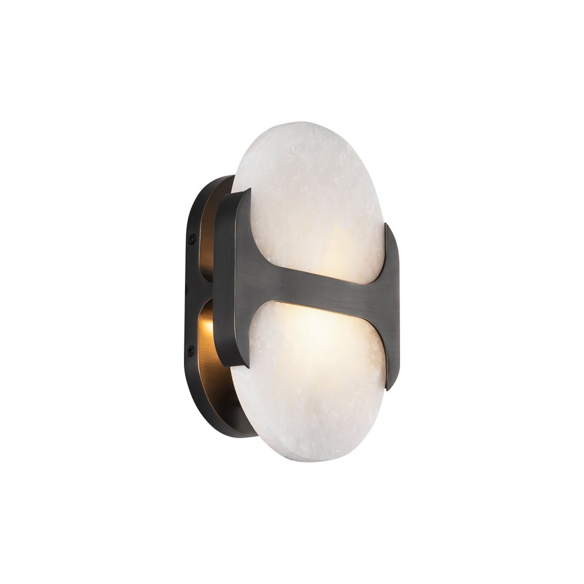 Ulthaora Double Globe Alabaster Wall Ligh-Neutral Decor