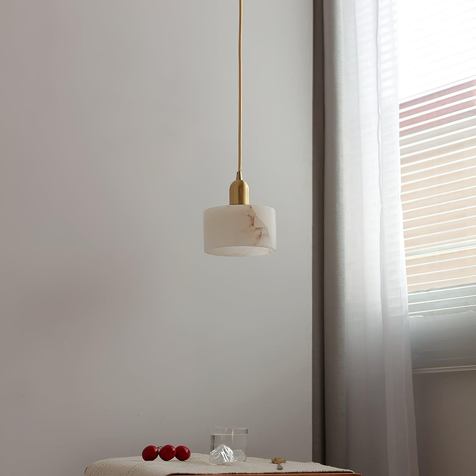 Fjara Alabaster Pendant Light-Neutral Decor