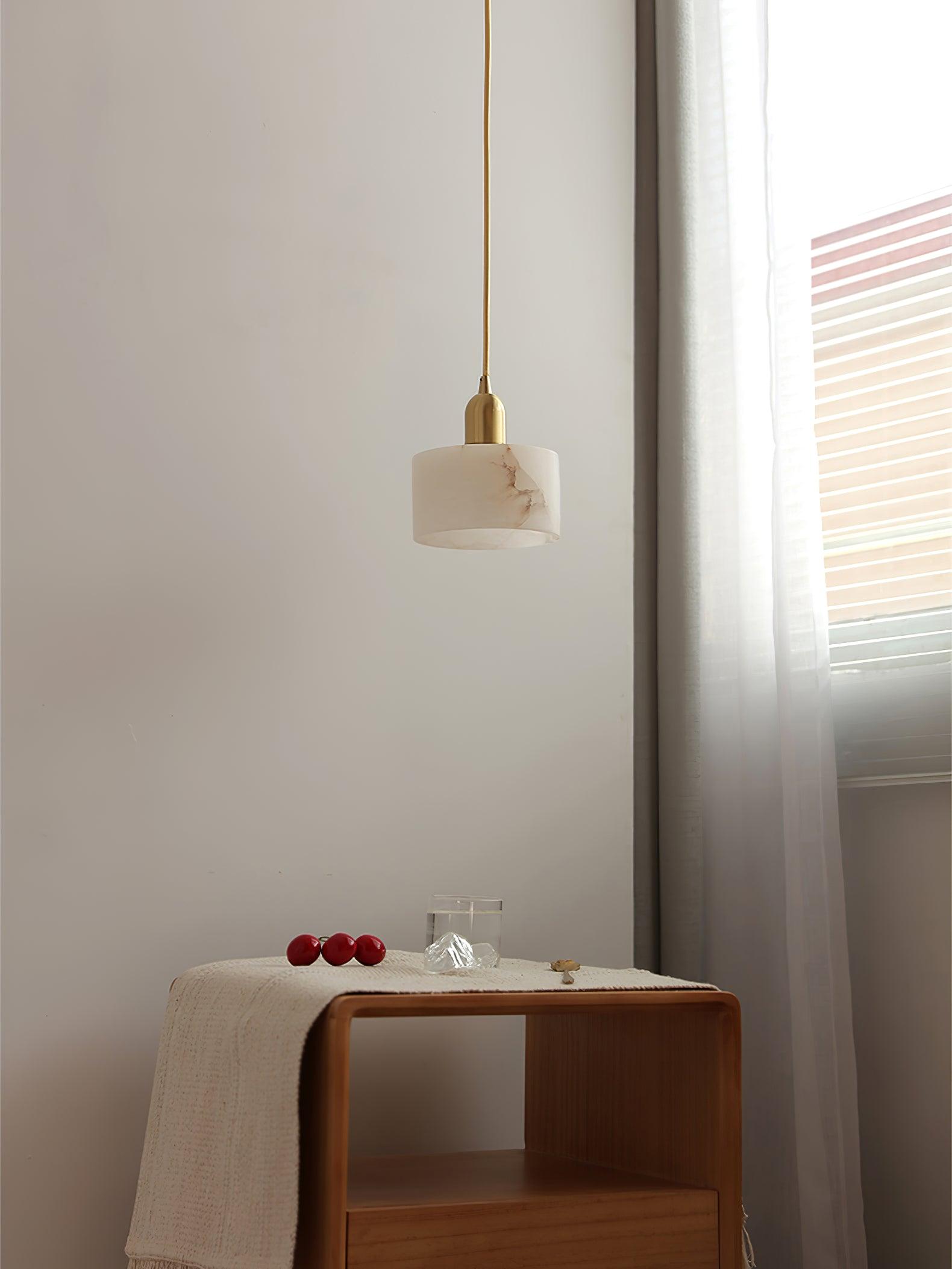 Fjara Alabaster Pendant Light-Neutral Decor