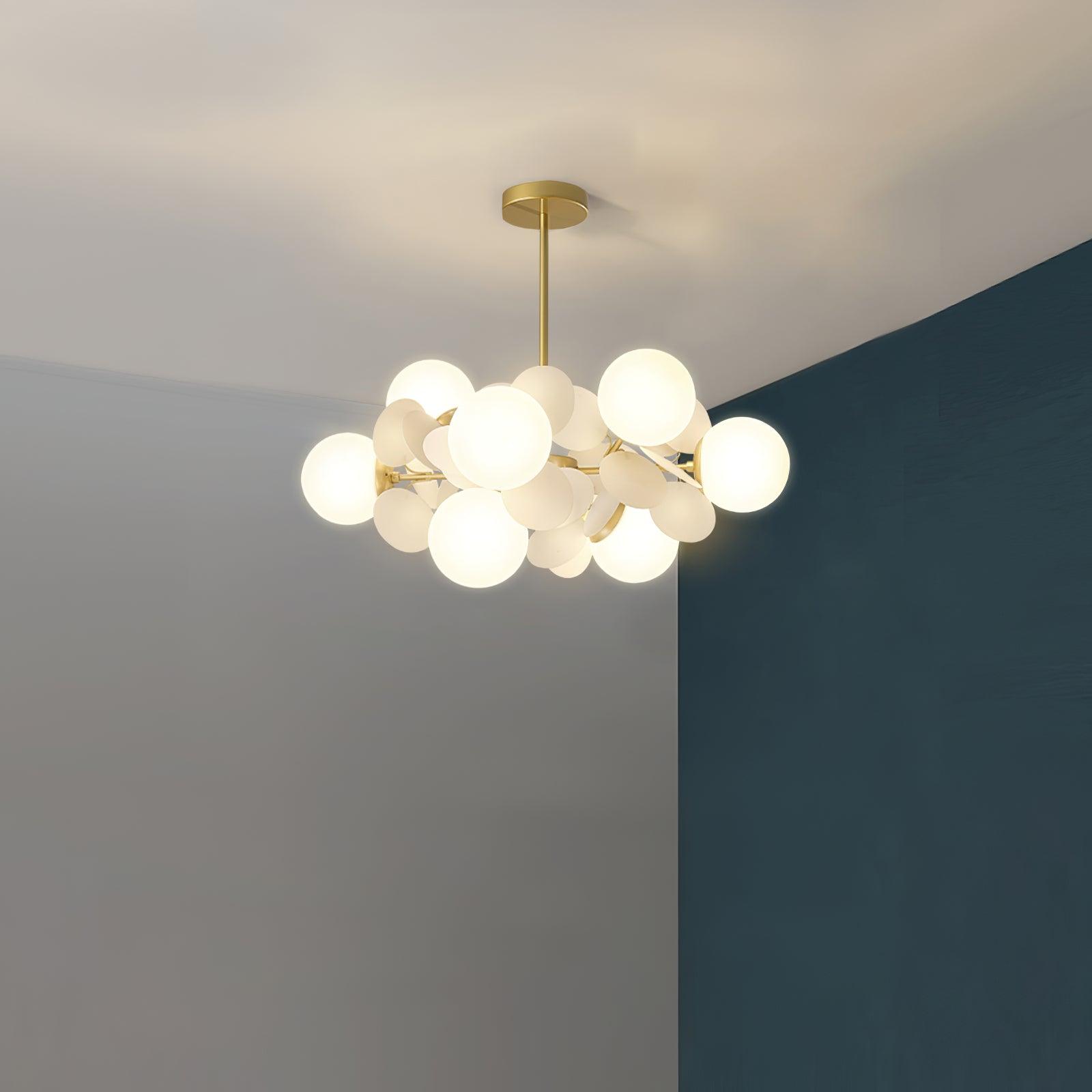 Tide Chandelier Off White Tree Eight Open Shades-Neutral Decor