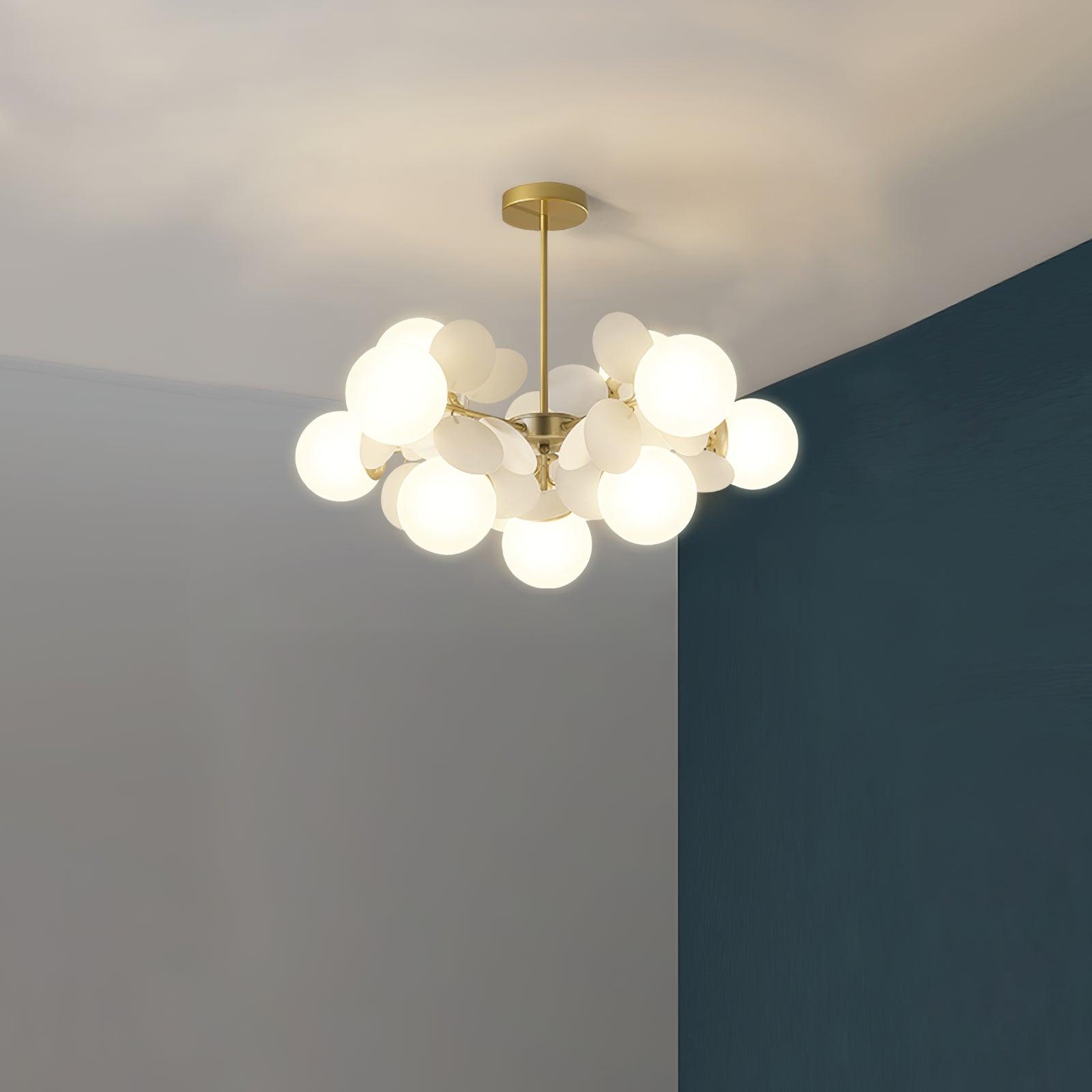 Tide Chandelier Off White Tree Eight Open Shades-Neutral Decor
