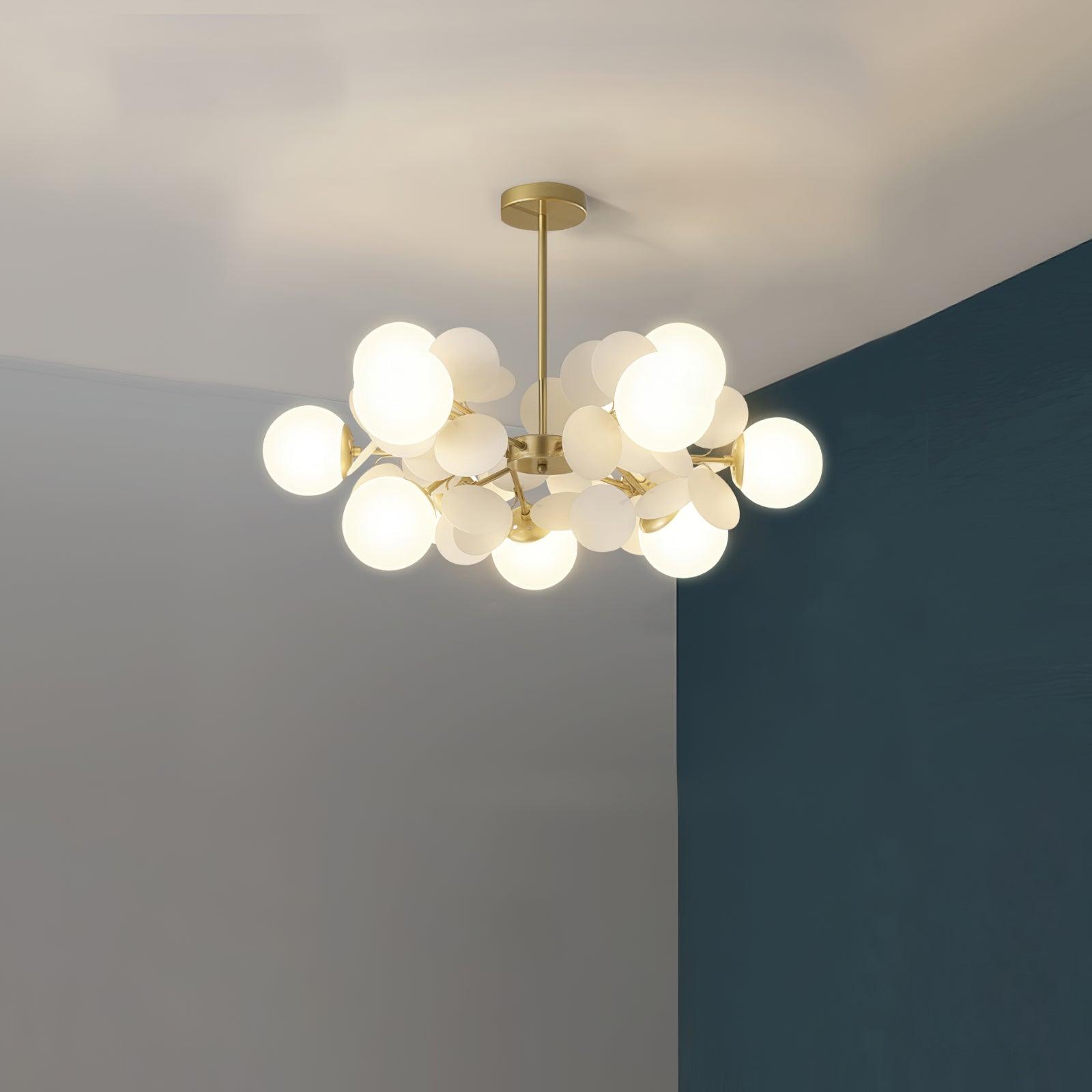 Tide Chandelier Off White Tree Eight Open Shades-Neutral Decor