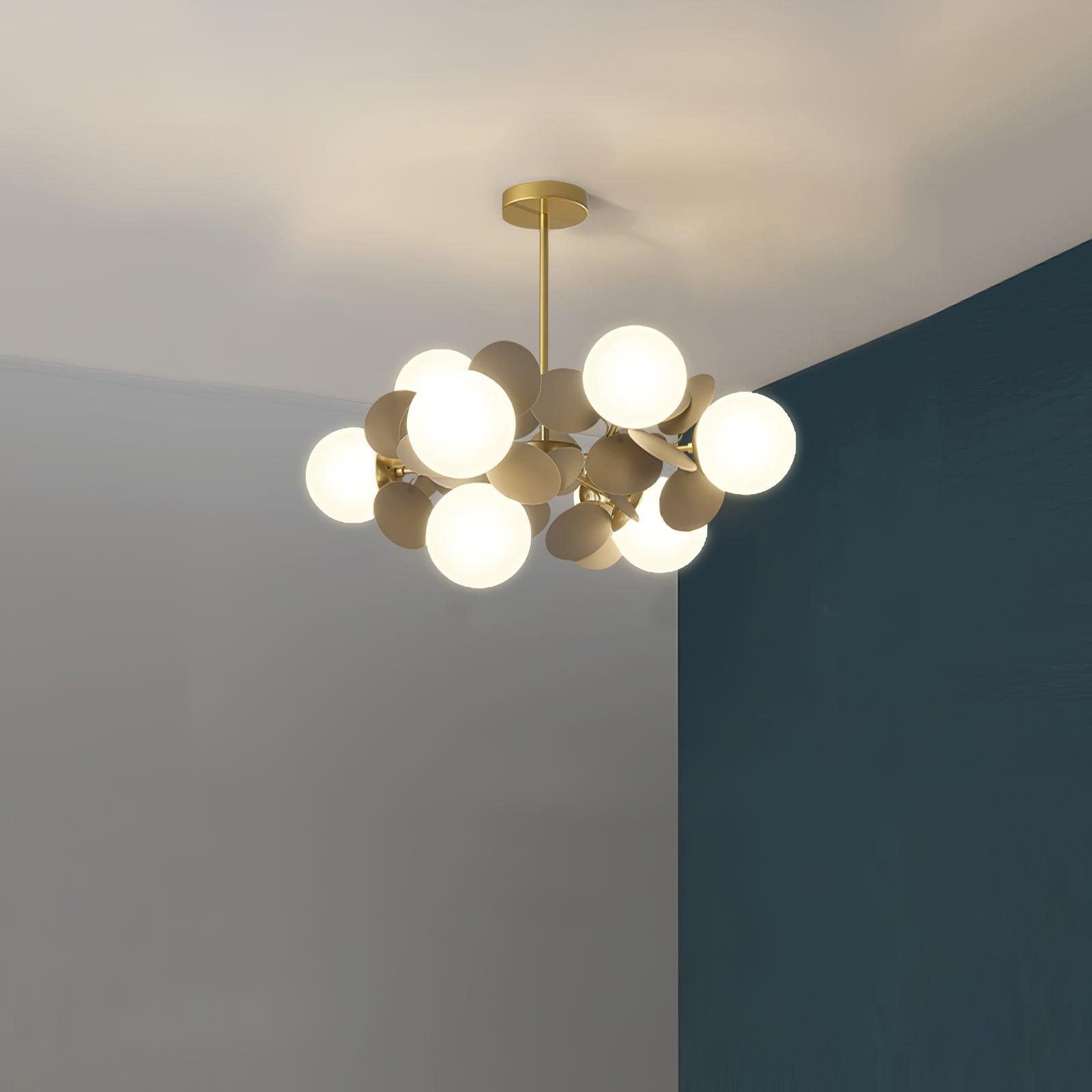 Tide Chandelier Off White Tree Eight Open Shades-Neutral Decor
