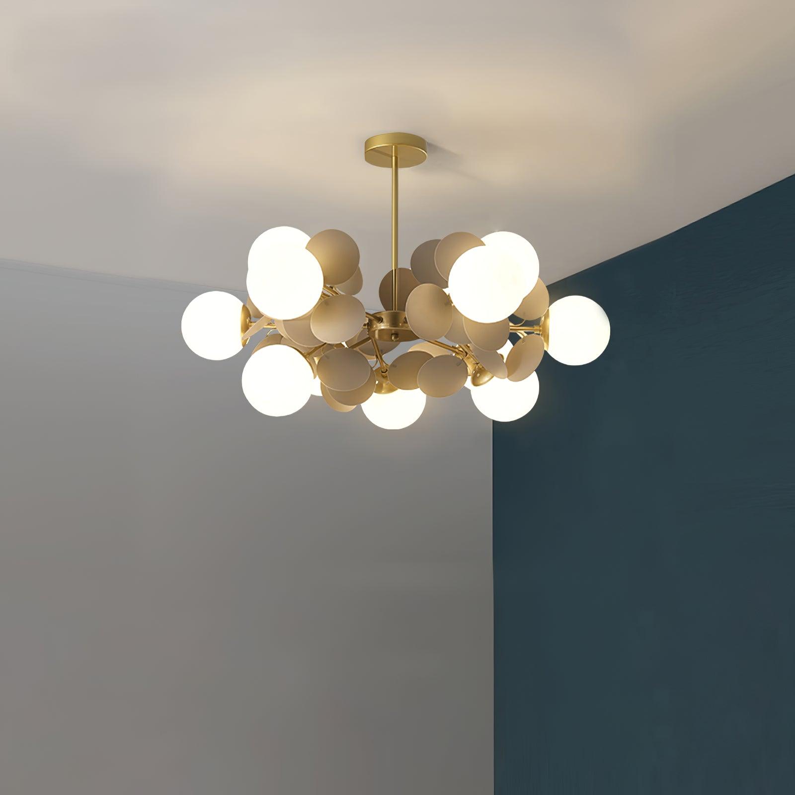 Tide Chandelier Off White Tree Eight Open Shades-Neutral Decor
