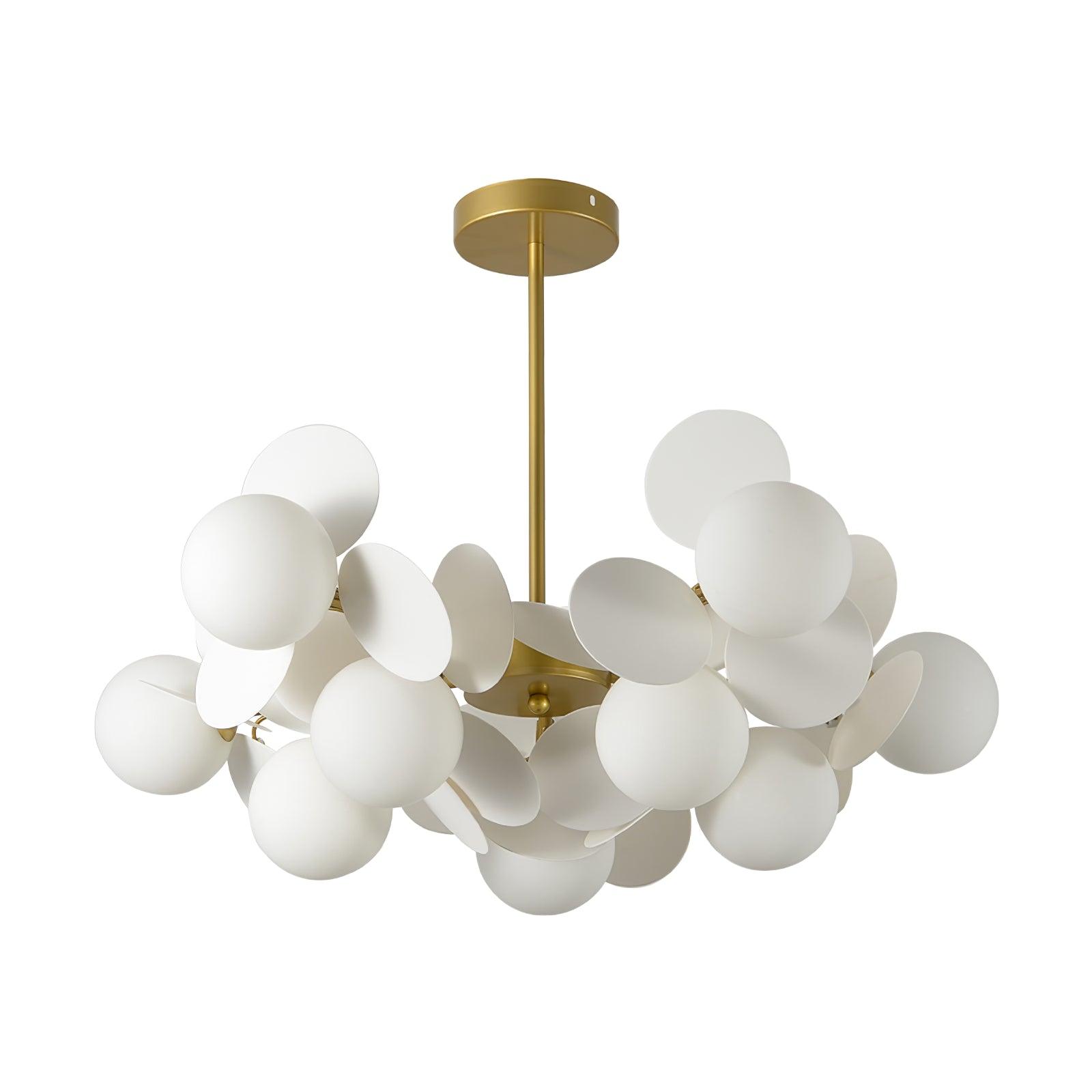 Tide Chandelier Off White Tree Eight Open Shades-Neutral Decor
