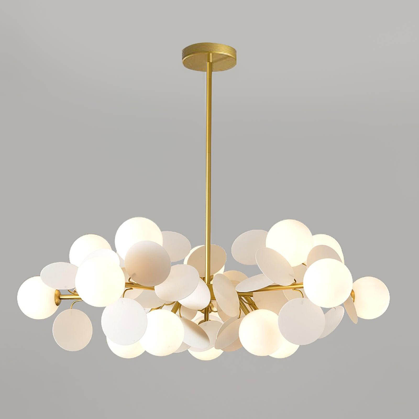 Tide Chandelier Off White Tree Eight Open Shades-Neutral Decor