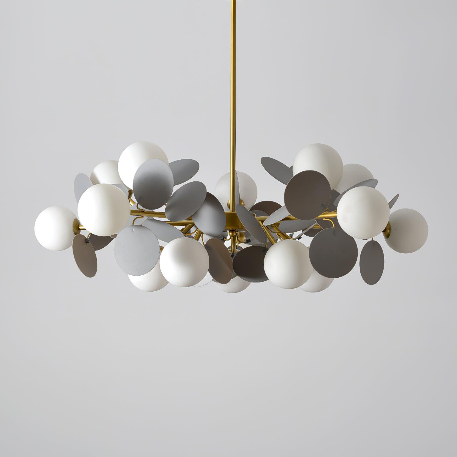 Tide Chandelier Off White Tree Eight Open Shades-Neutral Decor