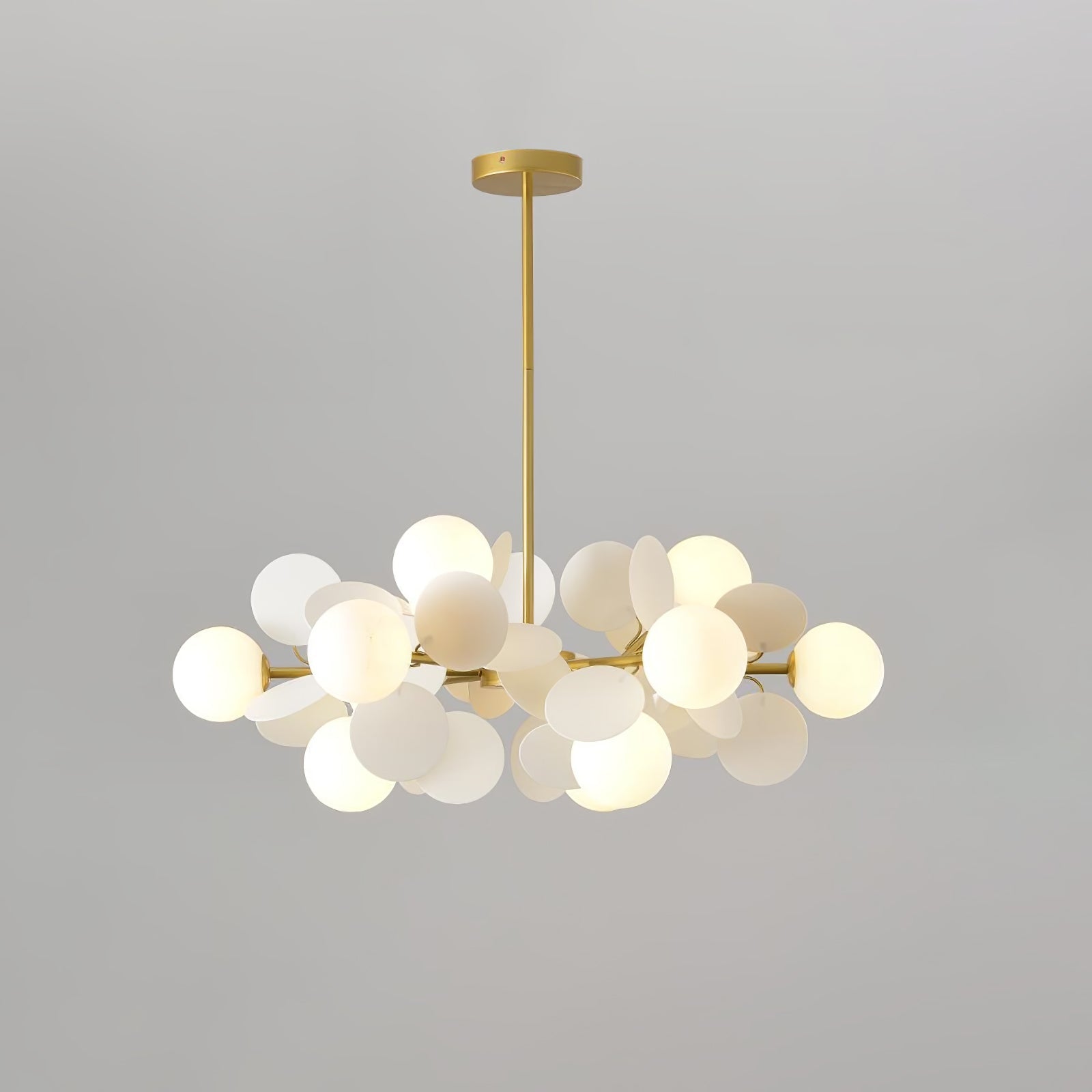 Tide Chandelier Off White Tree Eight Open Shades-Neutral Decor