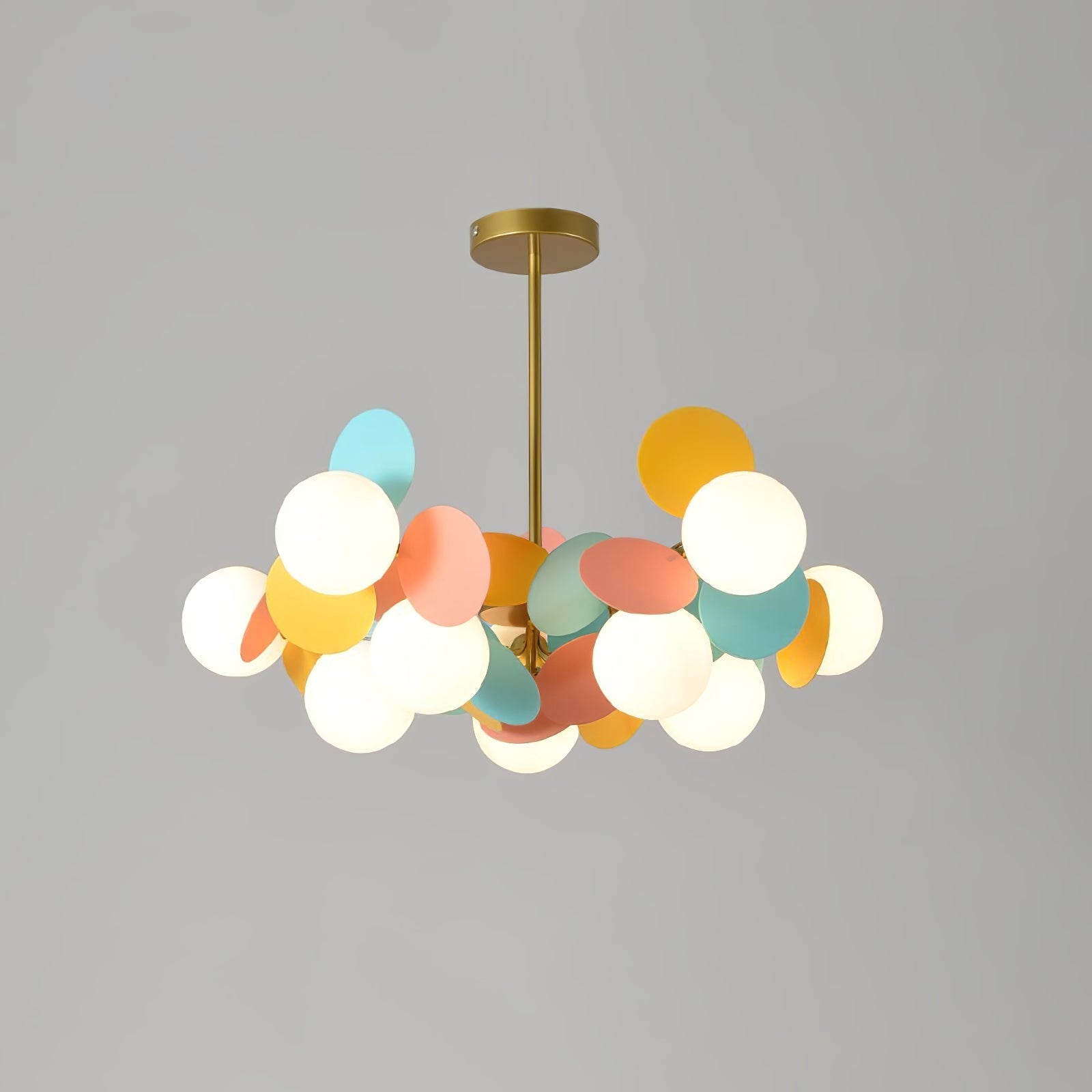 Tide Chandelier Off White Tree Eight Open Shades-Neutral Decor