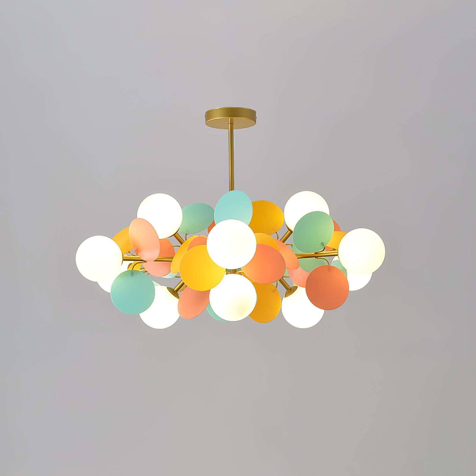 Tide Chandelier Off White Tree Eight Open Shades-Neutral Decor