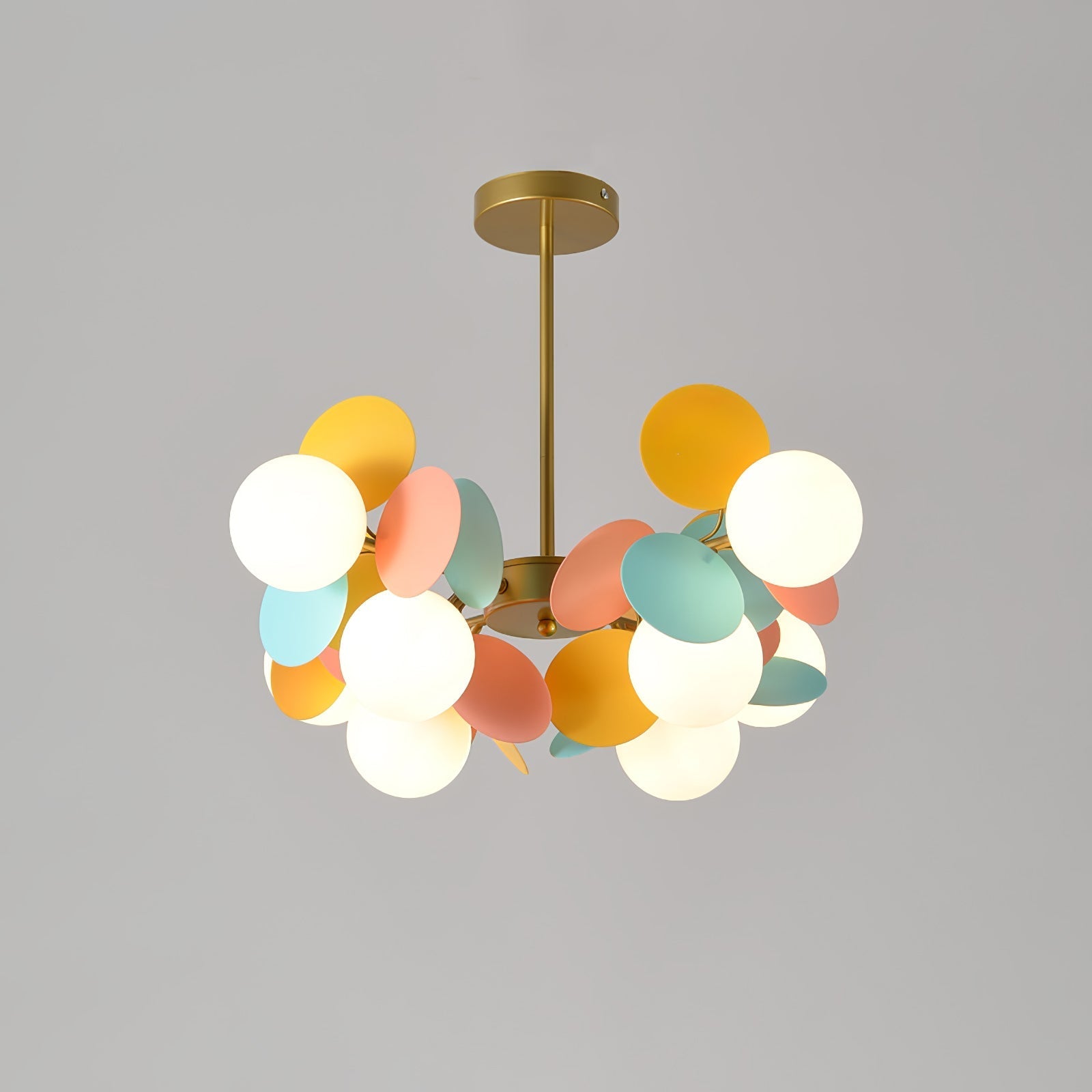 Tide Chandelier Off White Tree Eight Open Shades-Neutral Decor