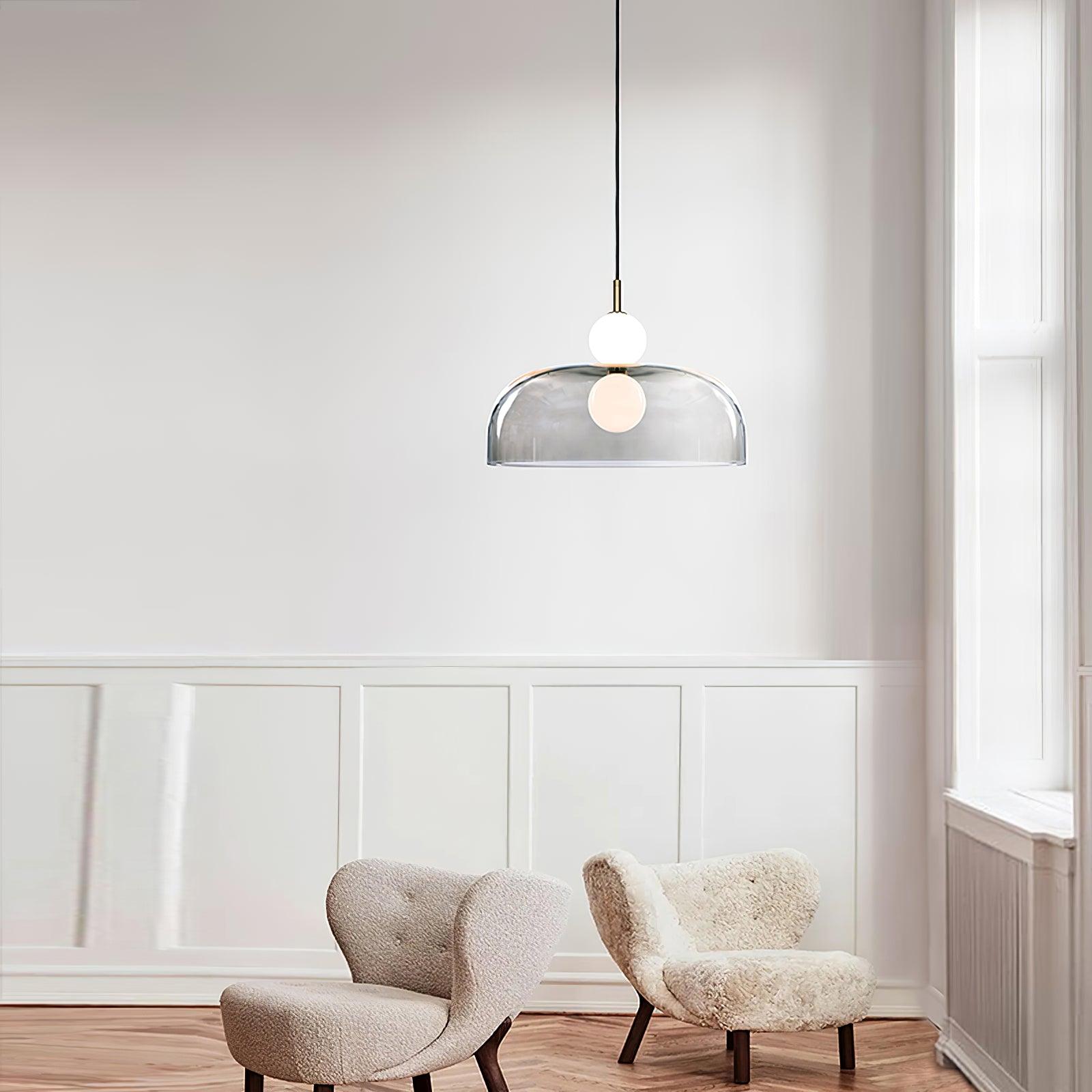 Urathen Modern Minimalist Glass Pendant Light-Neutral Decor