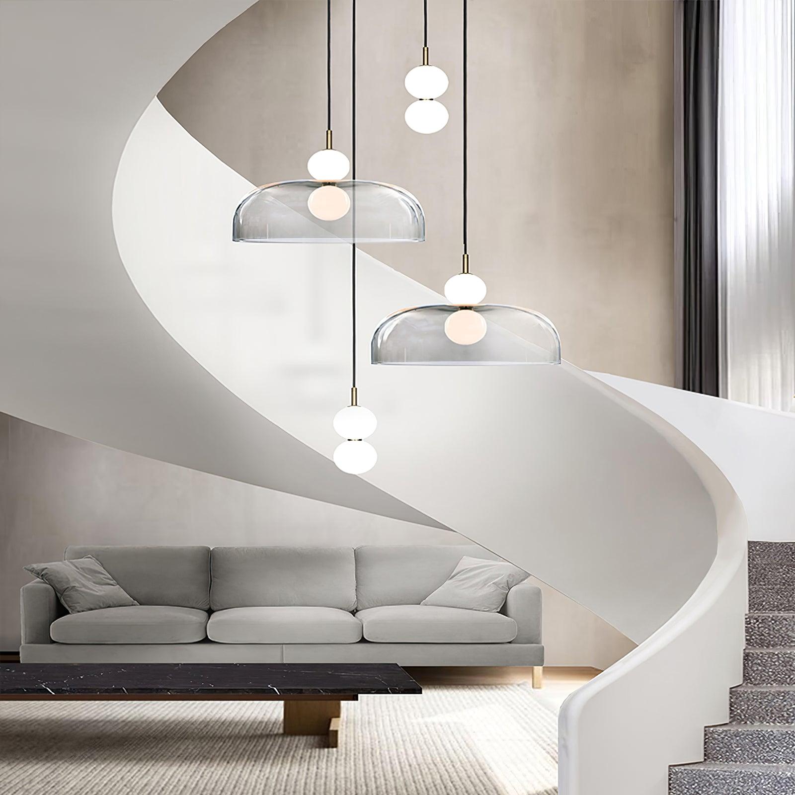 Urathen Modern Minimalist Glass Pendant Light-Neutral Decor