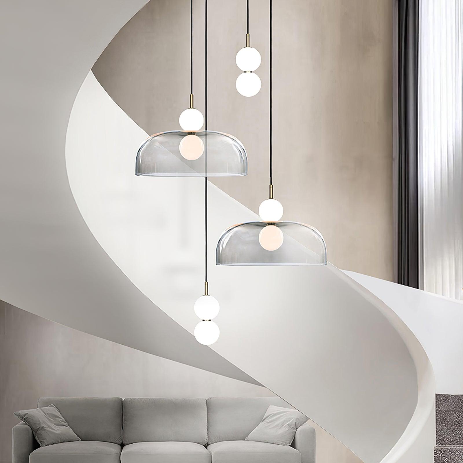 Urathen Modern Minimalist Glass Pendant Light-Neutral Decor