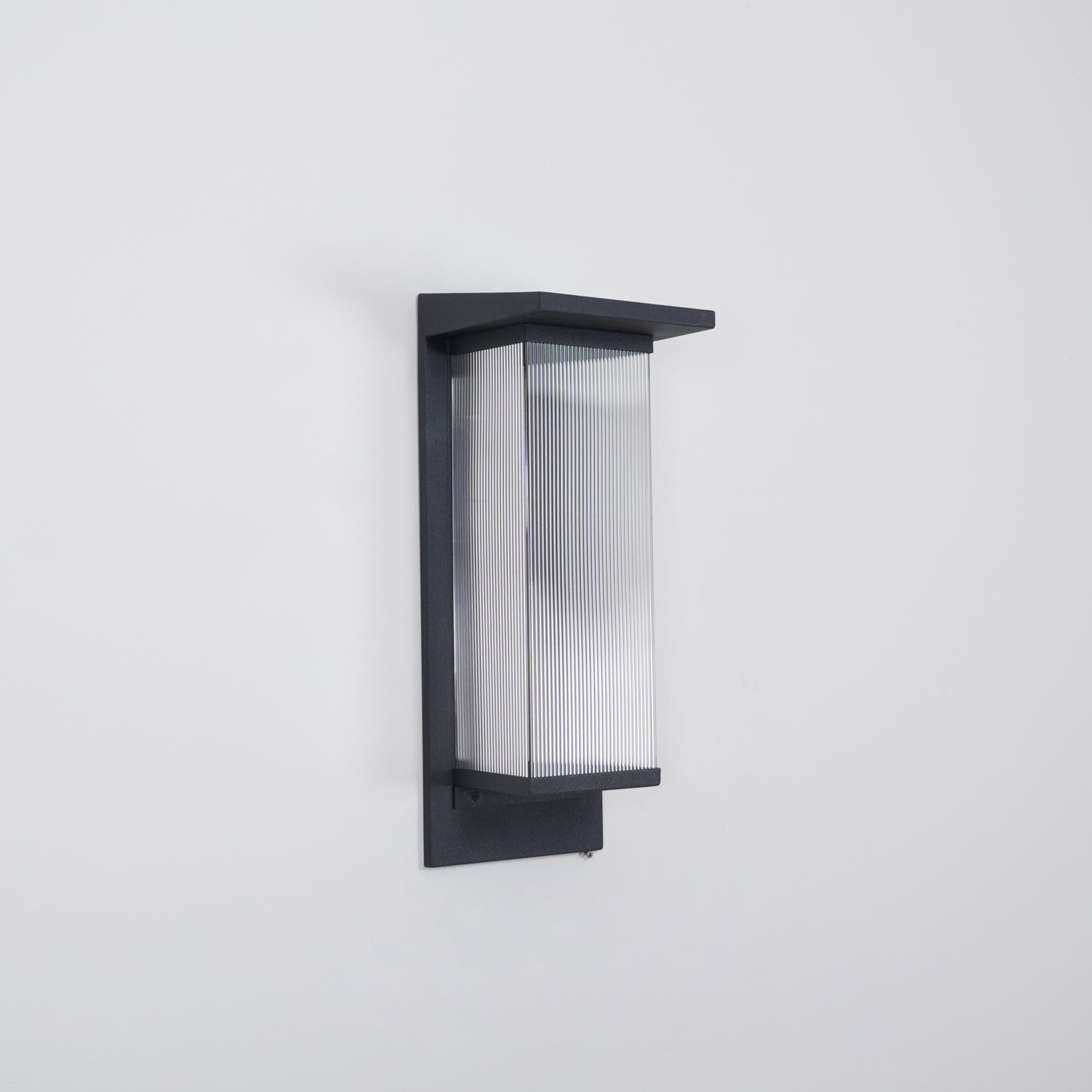 Corvian Dependable Unique Box Solar Outdoor Wall Lamp-Neutral Decor