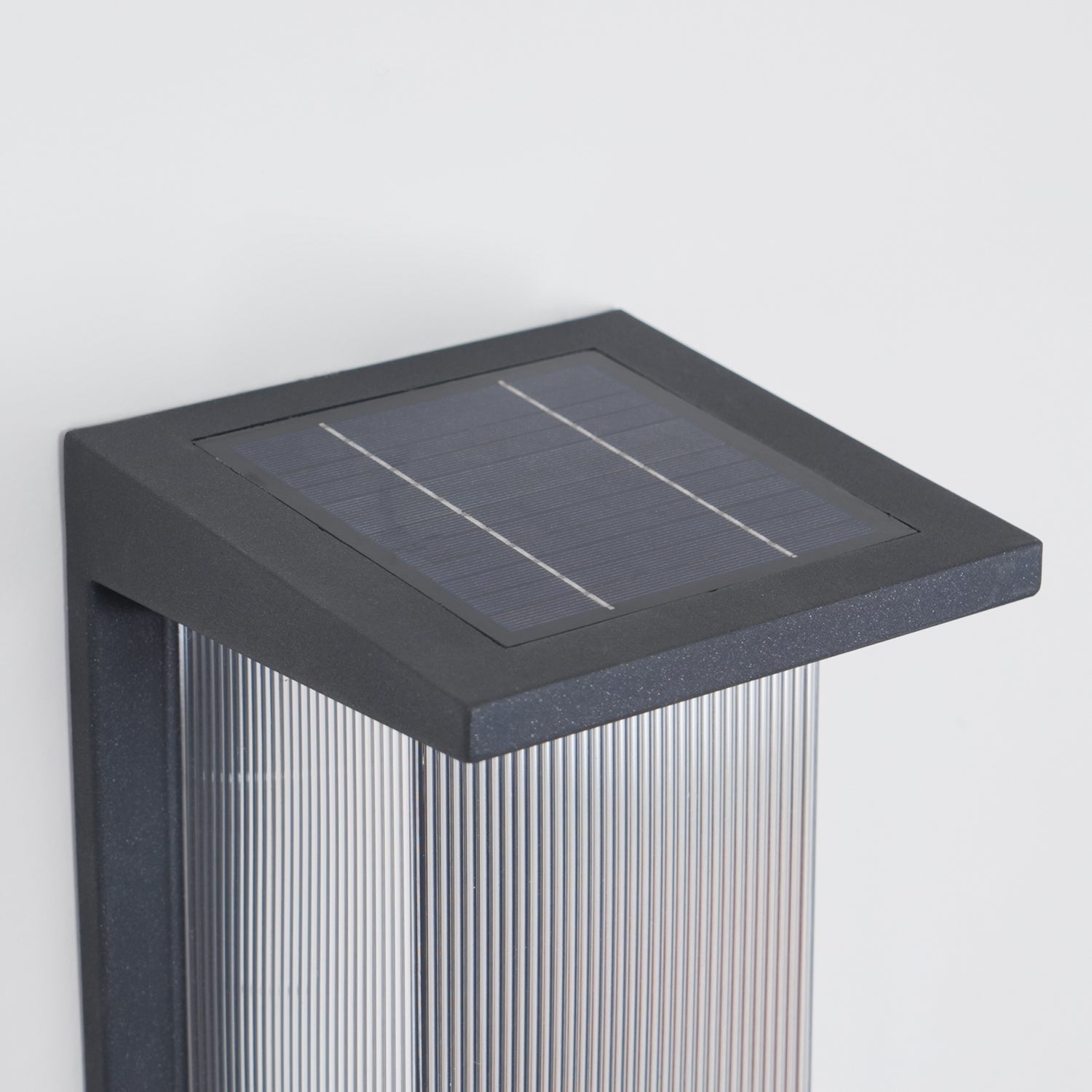 Corvian Dependable Unique Box Solar Outdoor Wall Lamp-Neutral Decor