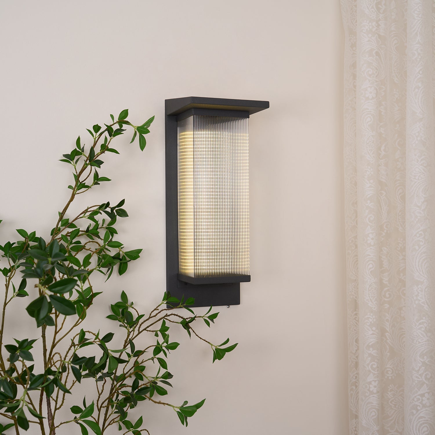 Fivela Steel Contemporary Wall Lamp-Neutral Decor